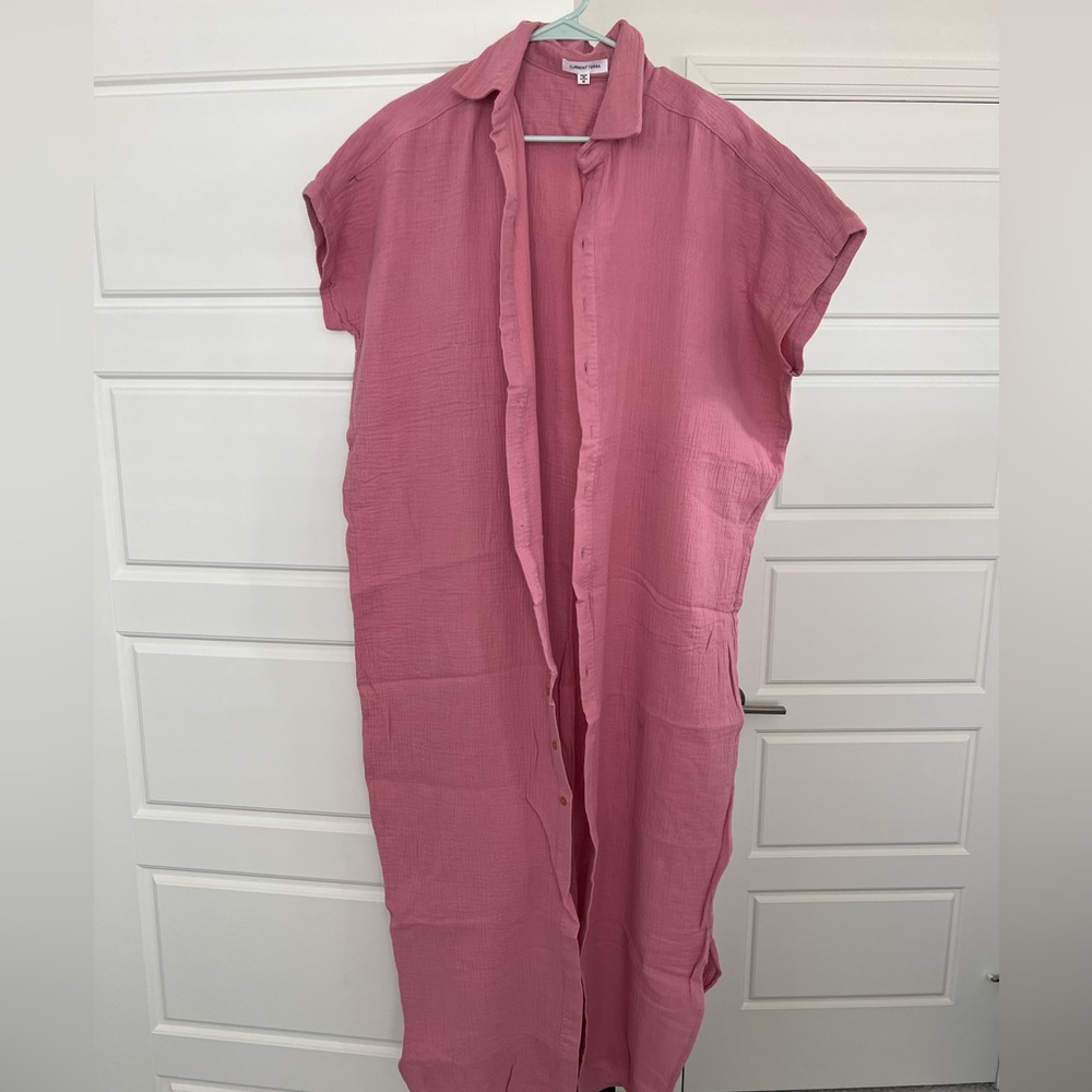 Long cardigan style button down